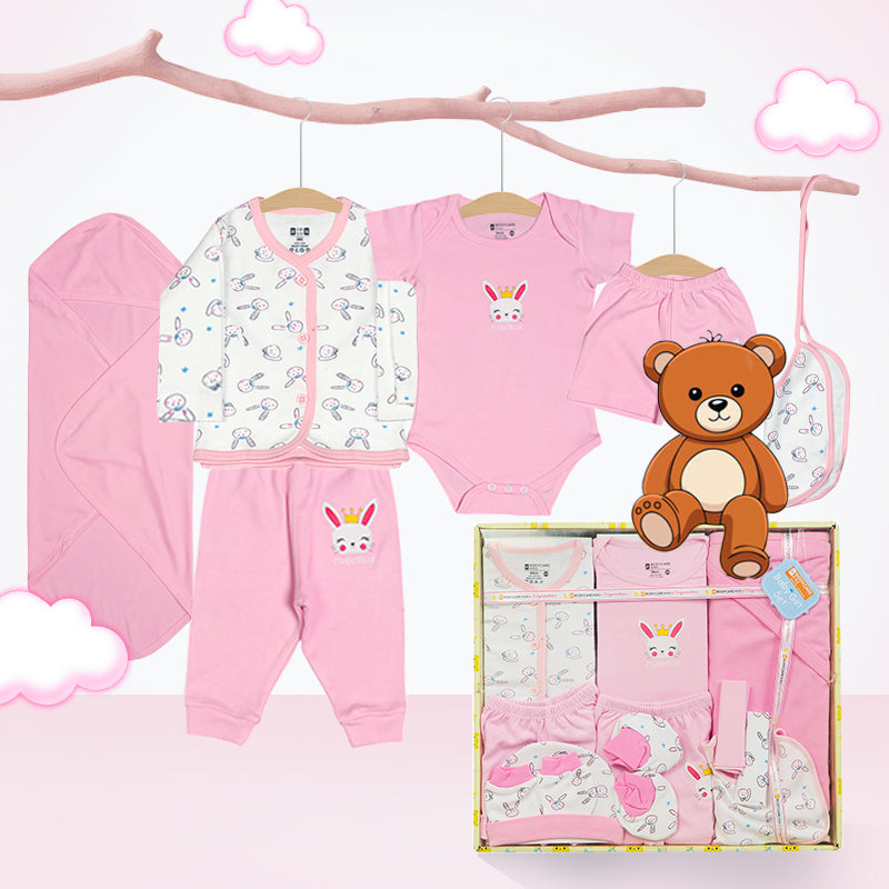 Thoughtful Bodycare newborn and toddler gift hampers with soft cotton-rich comfort.