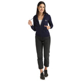 DYCA Women Fleece Jacket Front Open Full Sleeves