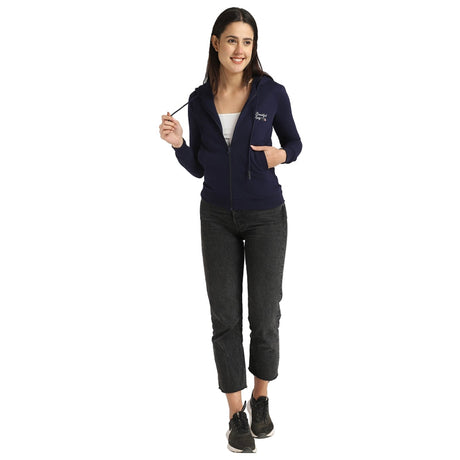 DYCA Women Fleece Jacket Front Open Full Sleeves