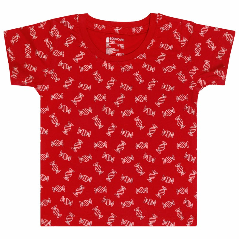 Bodycare Girls Round Neck Half Sleeves Tshirt Pack Of 2