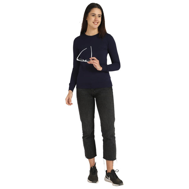 Women Sweatshirt Round Neck Full Sleeves - Bodycare