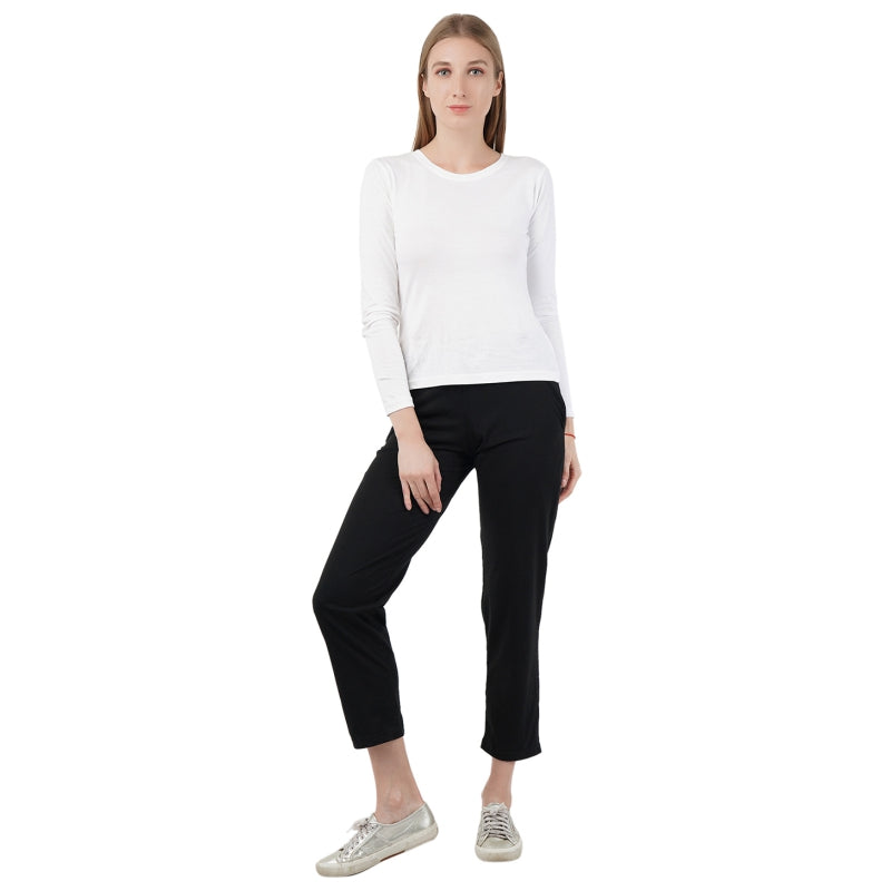 Women 100% Cotton Track Pant Side Pockets - Bodycare