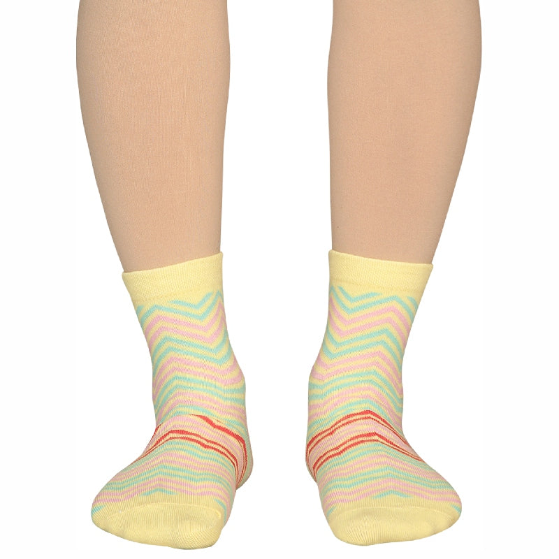 Bodycare Womens Mid Calf Printed Socks Pack Of 2