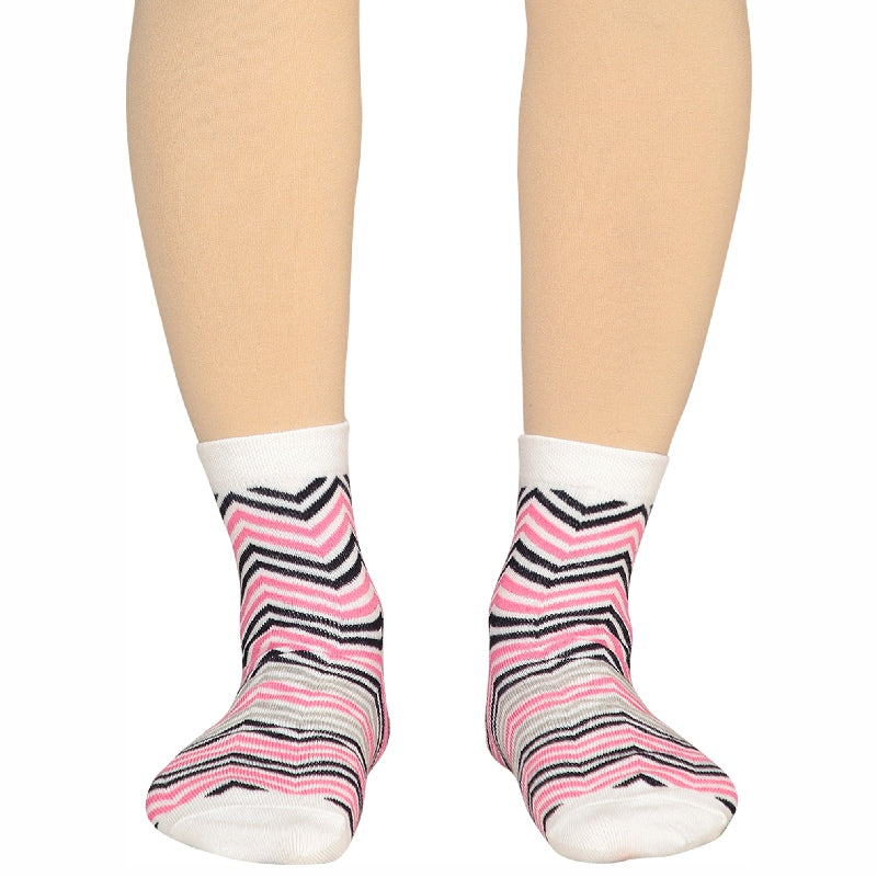 Bodycare Womens Mid Calf Printed Socks Pack Of 2