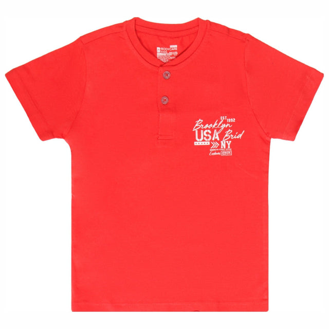 Boys Round Neck Half Sleeve T-Shirt for Casual Wear, Regular Fit Comfort and Easy Everyday Dressing - Pack of 1