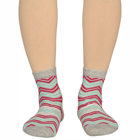 Bodycare Womens Mid Calf Printed Socks Pack Of 2