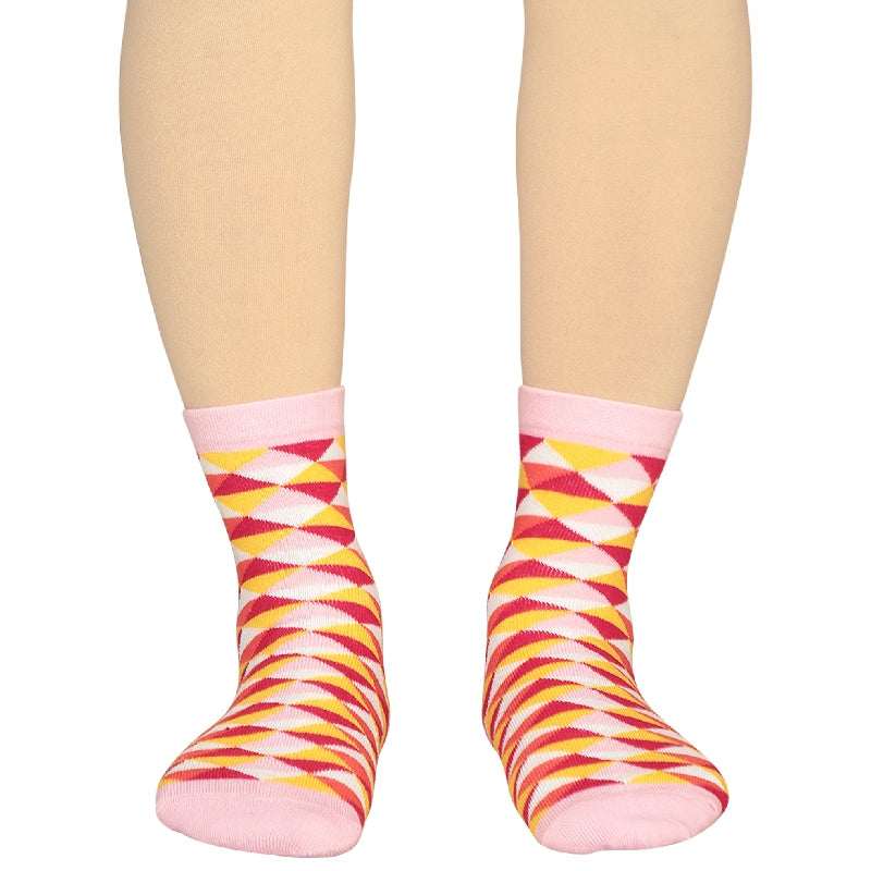 Bodycare Womens Mid Calf Printed Socks Pack Of 2