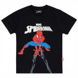 Boys Spiderman Printed Round Neck Half Sleeve T-Shirt for Casual Wear, Easy Movement and Everyday Dressing - Pack of 1