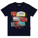 Boys Spiderman Printed Round Neck Half Sleeve T-Shirt for Casual Wear, Easy Movement and Everyday Dressing - Pack of 1