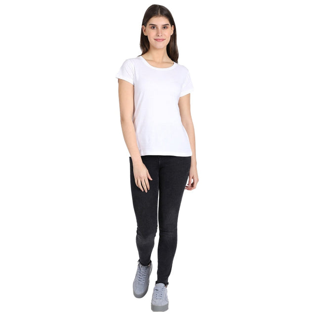 Women Cotton T-Shirt Round Neck Half Sleeves Pack of 2 - Bodycare