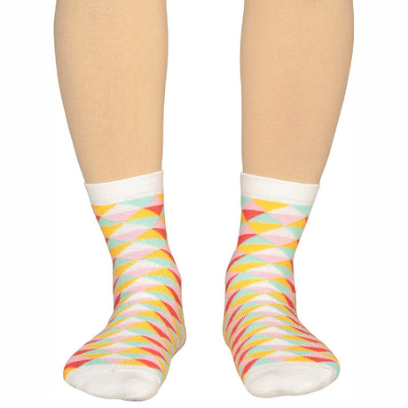 Bodycare Womens Mid Calf Printed Socks Pack Of 2