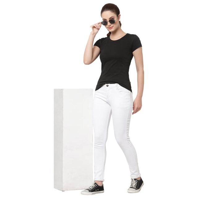 Women T-Shirt Round Neck Half Sleeves - Bodycare