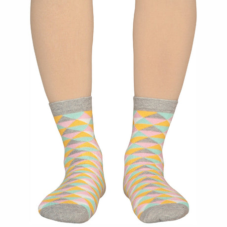 Bodycare Womens Mid Calf Printed Socks Pack Of 2