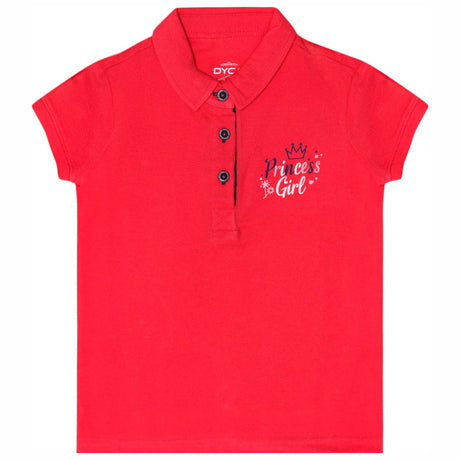 DYCA Girls Polo Neck Half Sleeves T-Shirt