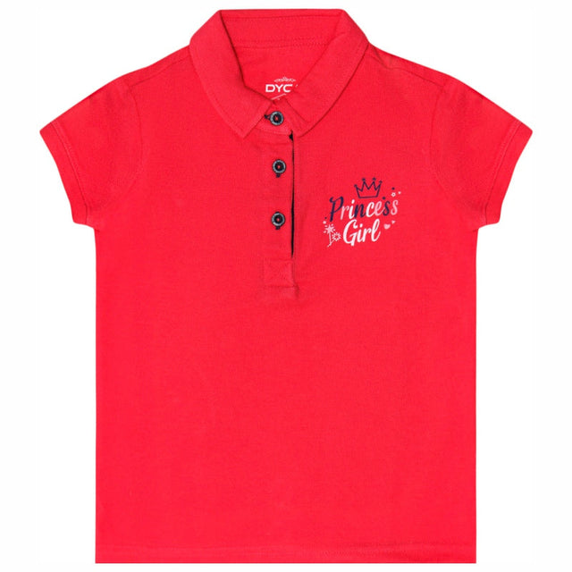 Girls T-Shirt Polo Neck Half Sleeves - Bodycare