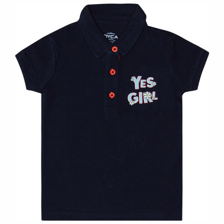 DYCA Girls Polo Neck Half Sleeves T-Shirt