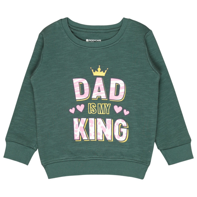 Bodycare Girls Fleece Round Neck Full Sleeves Sweat Shirt