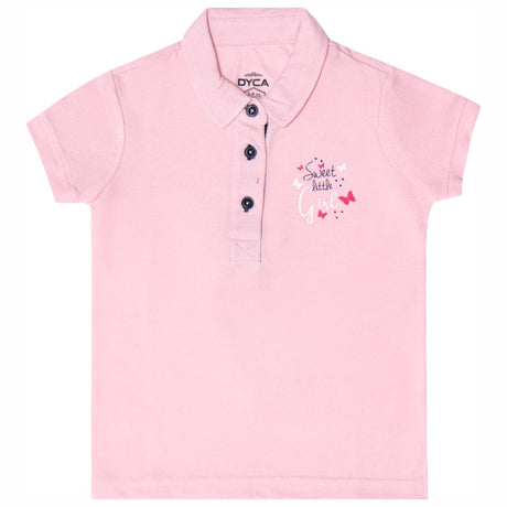 DYCA Girls Polo Neck Half Sleeves T-Shirt