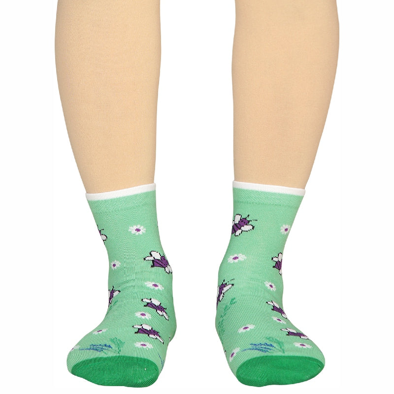 Bodycare Womens Mid Calf Printed Socks Pack Of 2