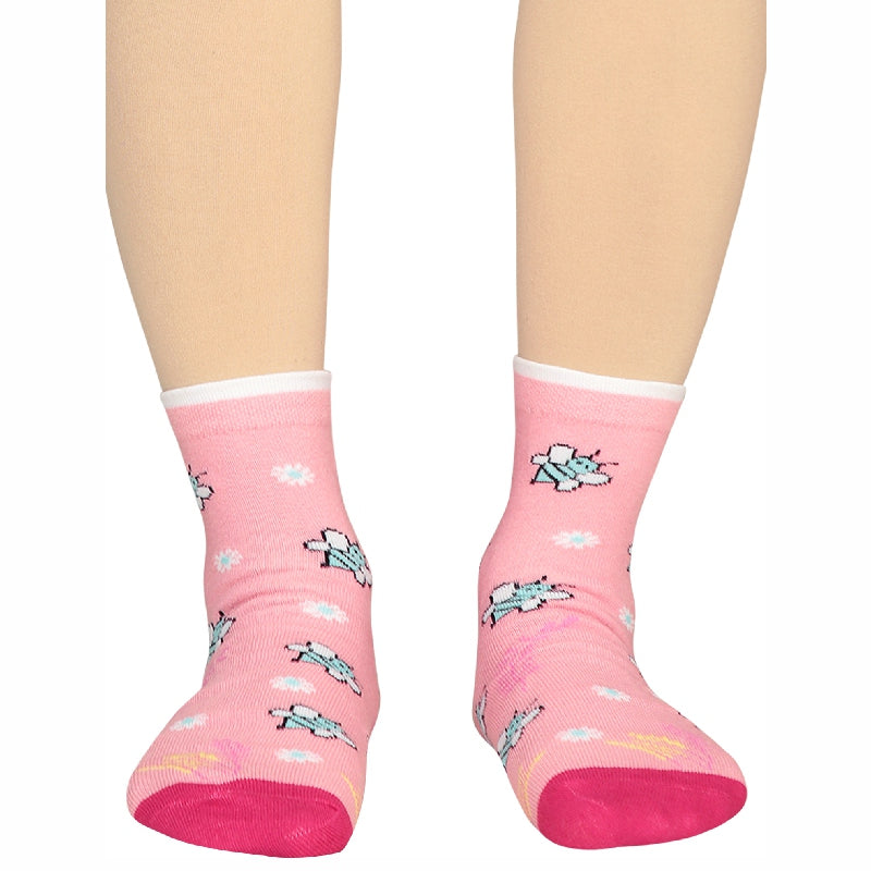 Bodycare Womens Mid Calf Printed Socks Pack Of 2