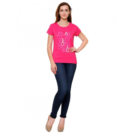 DYCA Women T-shirt Round Neck Half Sleeves