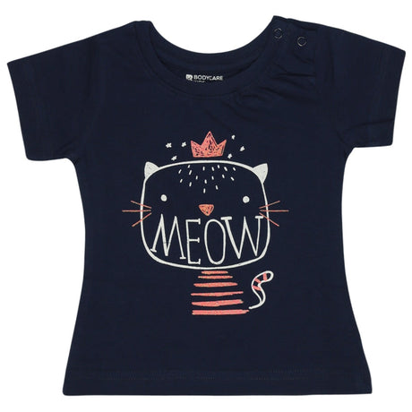 Baby Girls T-Shirt Round Neck Half Sleeves Pack of 2