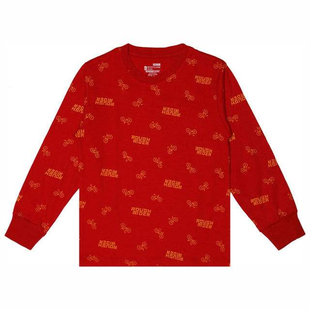 Boys Printed Round Neck Full Sleeve T-Shirt for Comfortable Casual Wear, Easy Coverage and Regular Wardrobe Use - Pack of 1