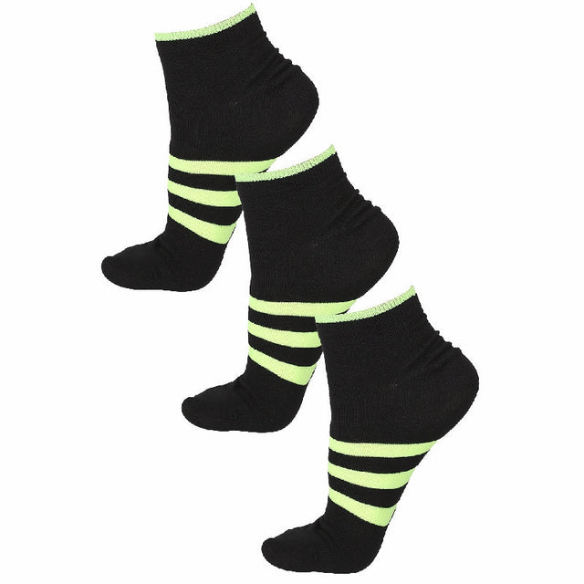 Women Cotton Spandex Socks Stretch Pack of 3 - Bodycare