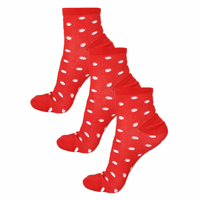 Women Cotton Spandex Socks Stretch Pack of 3 - Bodycare