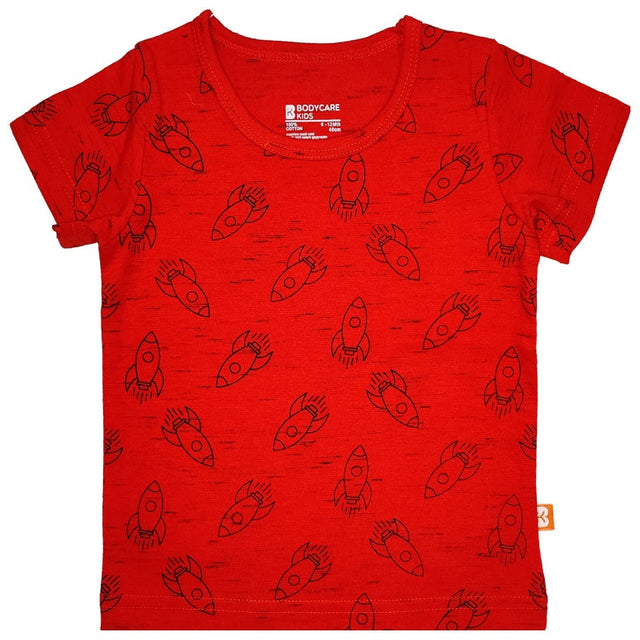Baby Boys T-Shirt Round Neck Half Sleeves Pack of 1 - Bodycare
