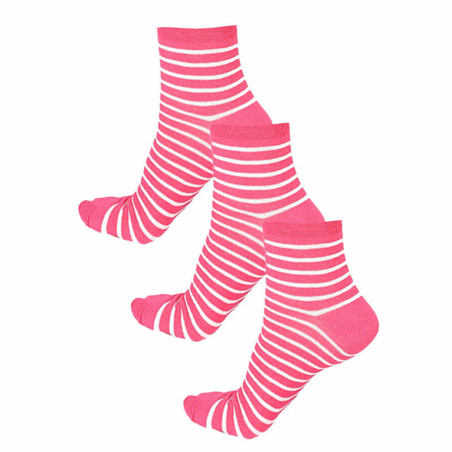 Women Cotton Spandex Socks Stretch Pack of 3 - Bodycare