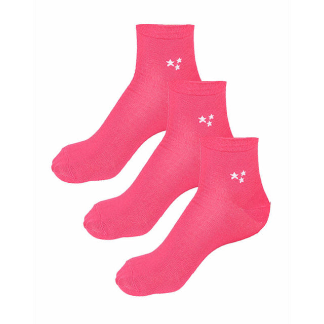 Women Cotton Spandex Socks Stretch Pack of 3 - Bodycare