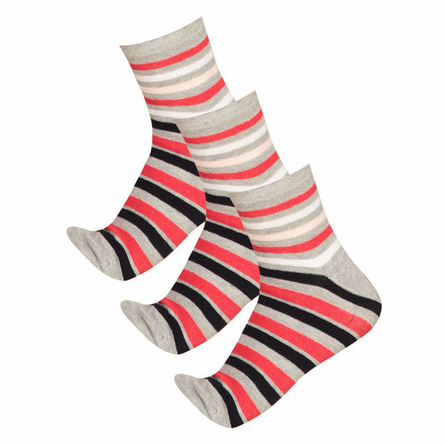 Women Cotton Spandex Socks Stretch Pack of 3 - Bodycare