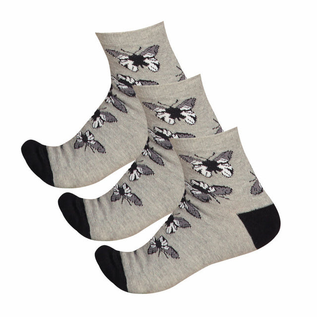 Women Cotton Spandex Socks Stretch Pack of 3 - Bodycare