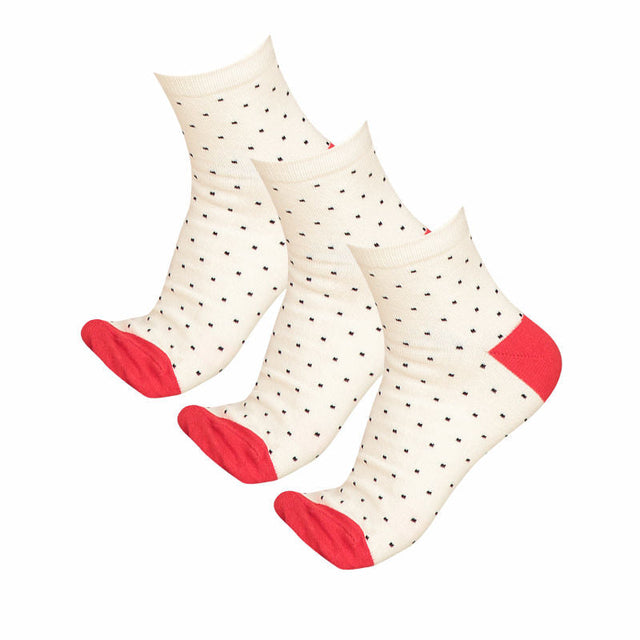 Women Cotton Spandex Socks Stretch Pack of 3 - Bodycare