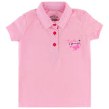 DYCA Girls Tshirt Collar Half Sleeves Solid