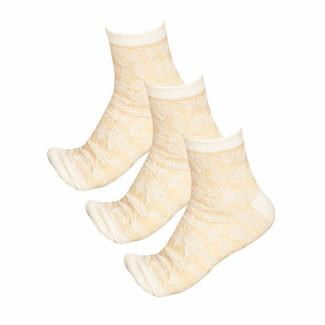 Women Cotton Spandex Socks Stretch Pack of 3 - Bodycare