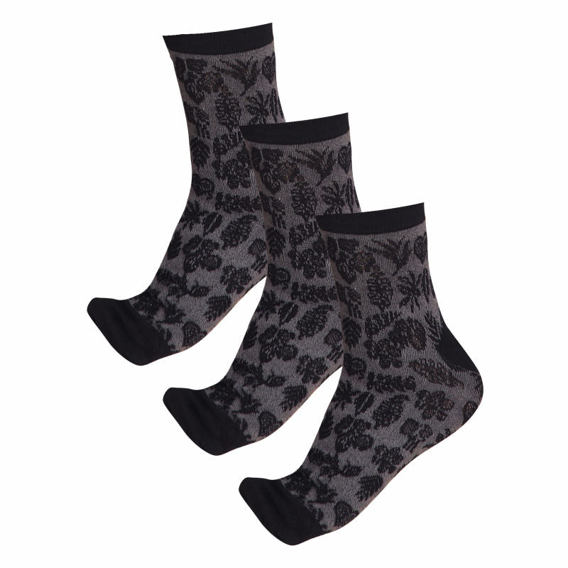 Women Cotton Spandex Socks Stretch Pack of 3 - Bodycare