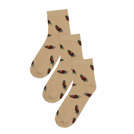 Bodycare Womens Solid Ankle Length Socks Pack Of