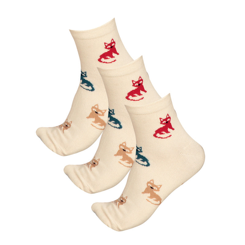 Women Cotton Spandex Socks Stretch Pack of 3 - Bodycare