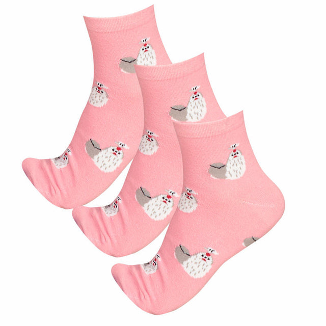 Women Cotton Spandex Socks Stretch Pack of 3 - Bodycare