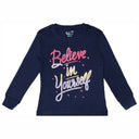 Bodycare Girls Round Neck Full Sleeves Solid Tshirt