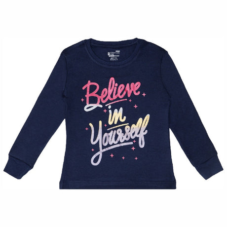 Bodycare Girls Round Neck Full Sleeves Solid Tshirt