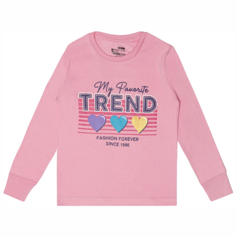 Bodycare Girls Round Neck Full Sleeves Solid Tshirt