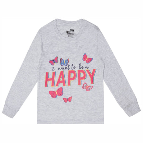 Bodycare Girls Round Neck Full Sleeves Solid Tshirt