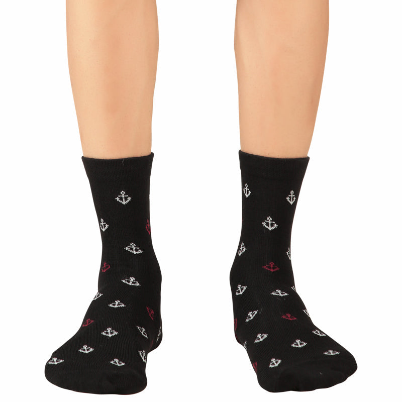 Bodycare Mens Mid Calf Printed Socks Pack Of 2