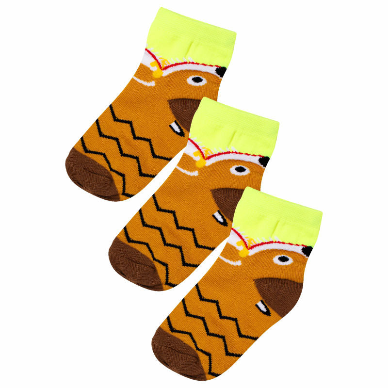 Bodycare Girls Printed Socks Pack Of 3