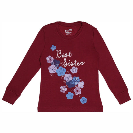 Bodycare Girls Round Neck Full Sleeves Printed Tshirt