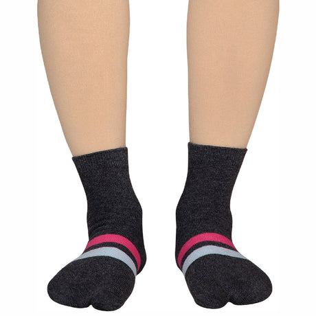 Bodycare Womens Ankle Length Thumb Socks Pack Of 2