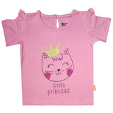 Baby Girls T-Shirt Round Neck Half Sleeves Pack of 1 - Bodycare